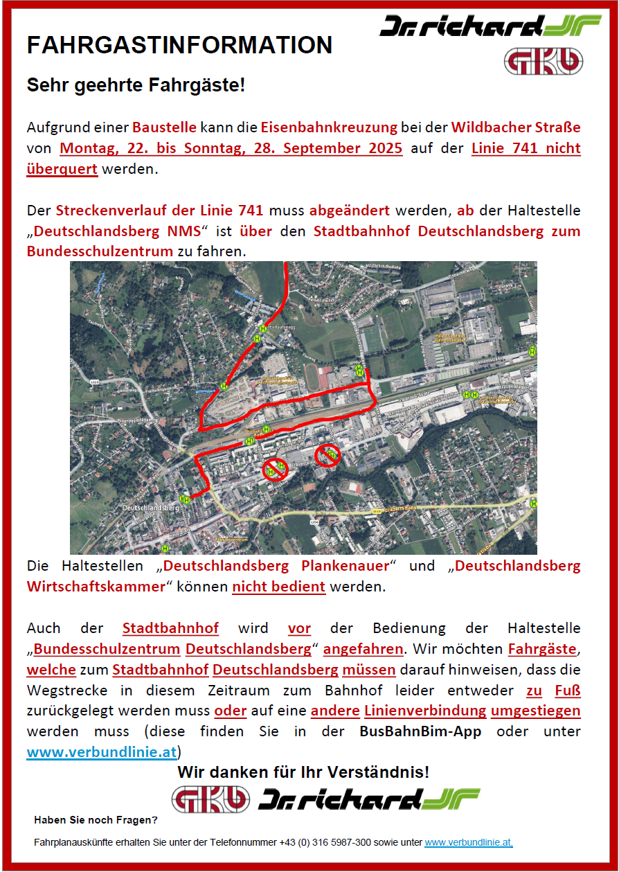 Fahrgastinfo Sperre Gündorf 20.09.2025
