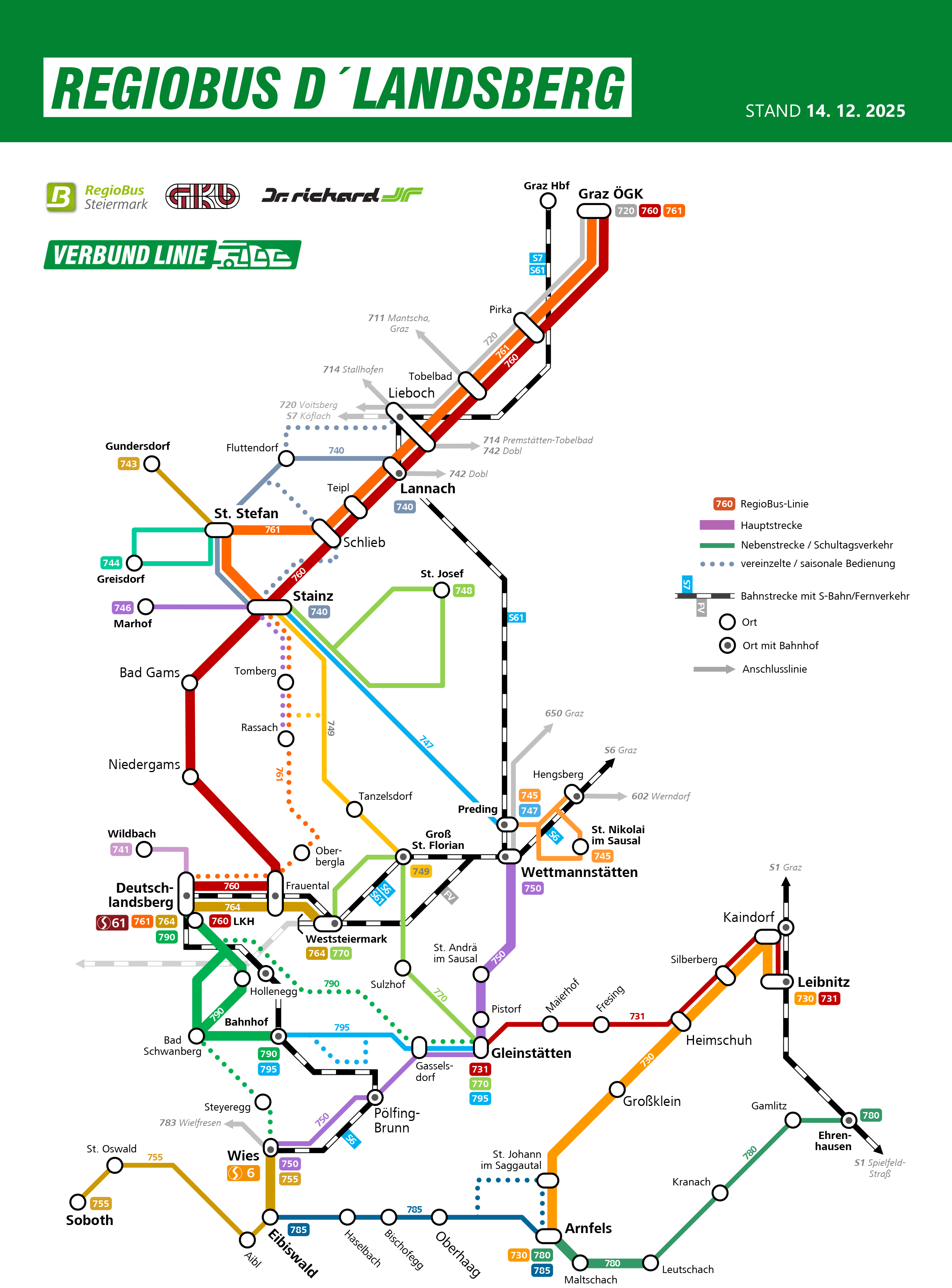 Liniennetz Deutschlandsberg