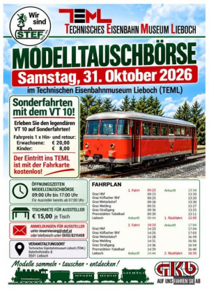 TEML: Modelltauschbörse am Samstag, 31 Oktober 2026