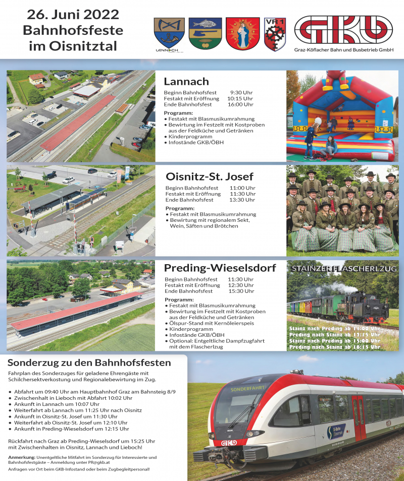26. Juni 2022 Bahnhofsfeste im Oisnitztal